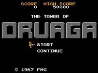 une photo d'Ã©cran de The Tower of Druaga sur Nintendo Game Boy